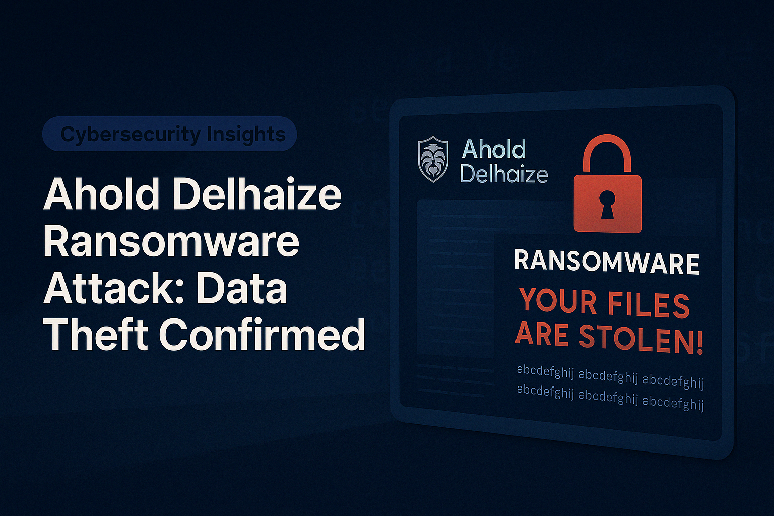Screenshot proof of the Ahold Delhaize breach