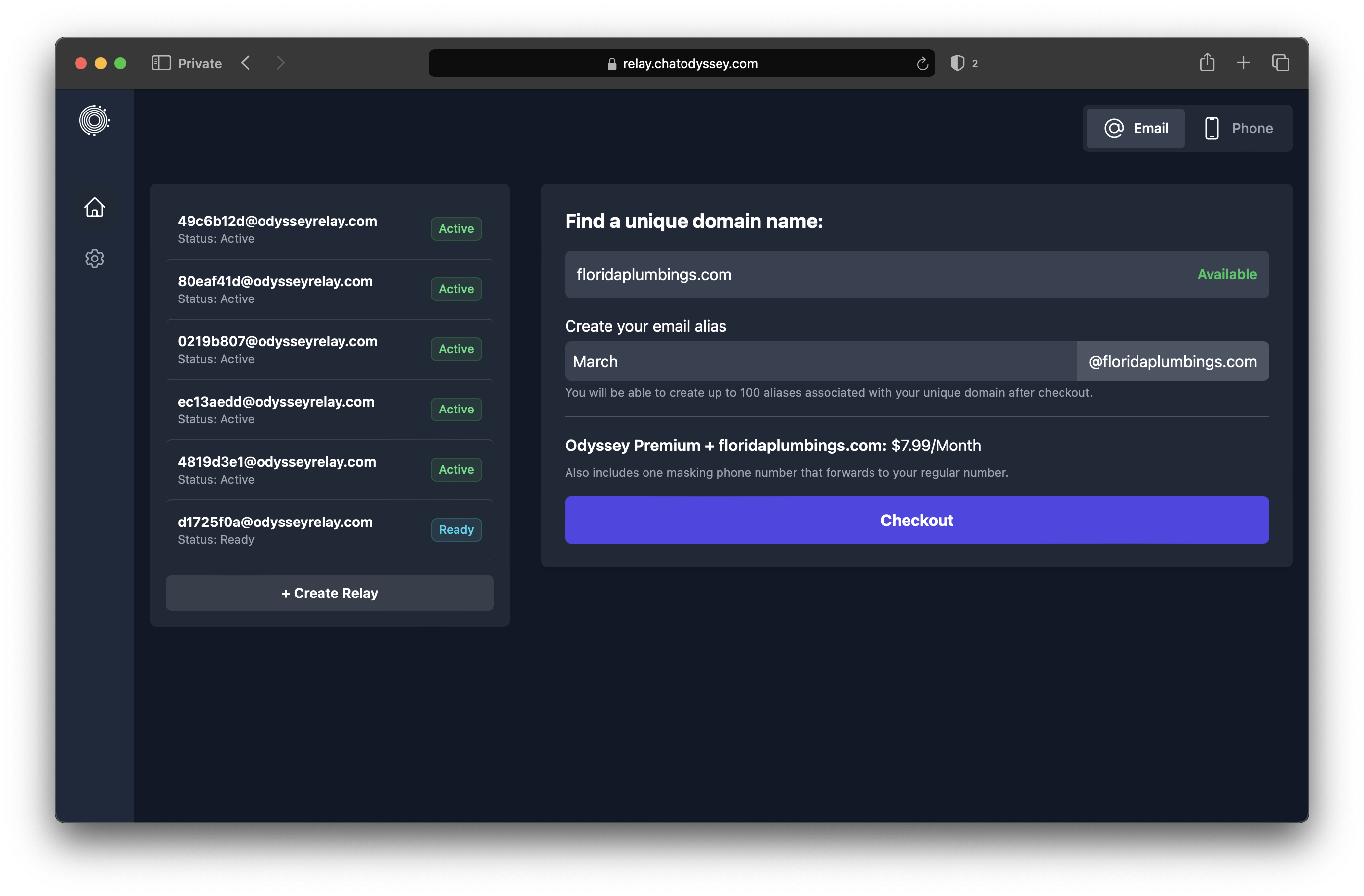 Customize Email Alias