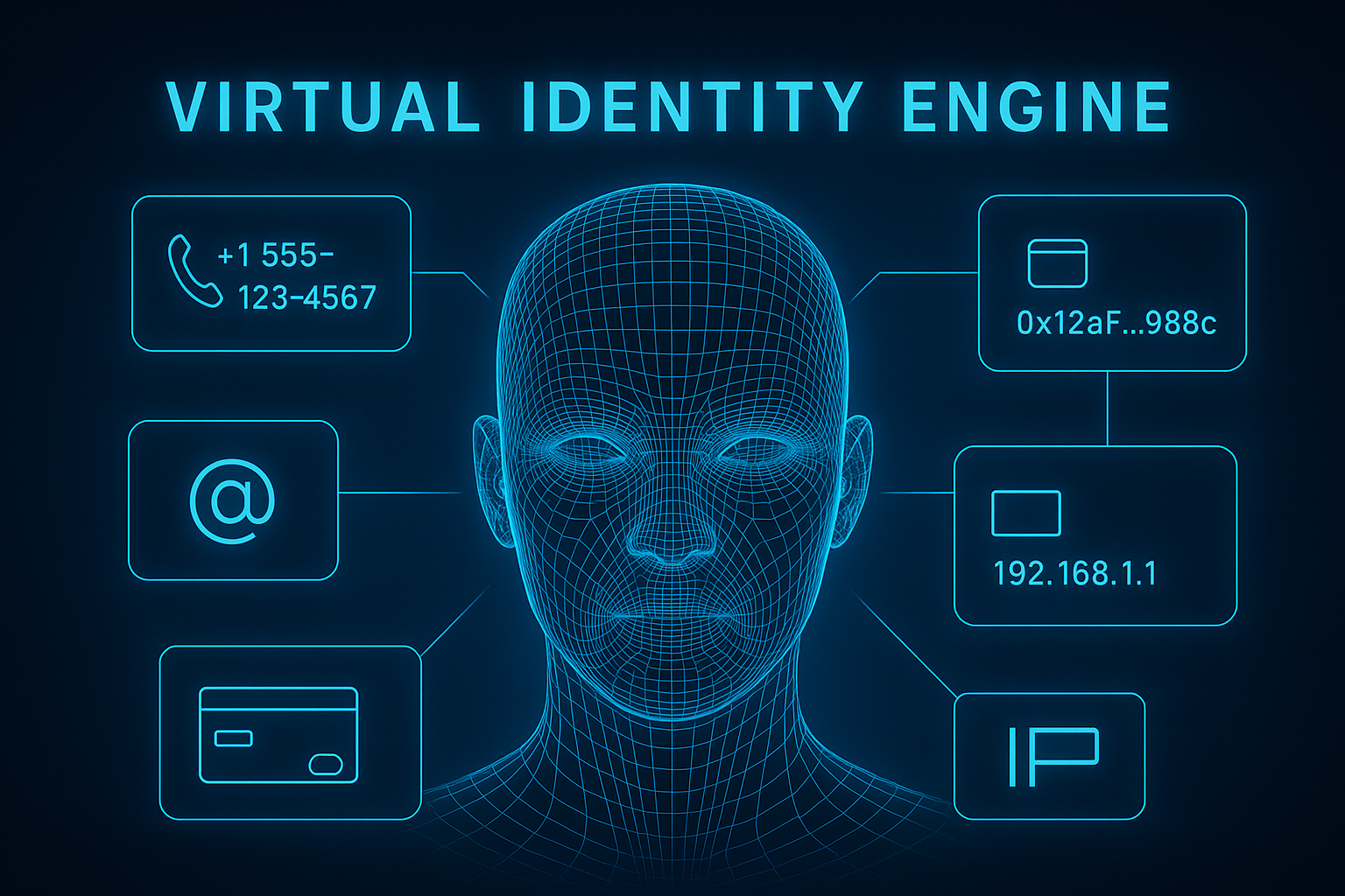 Illustration of layered virtual identities