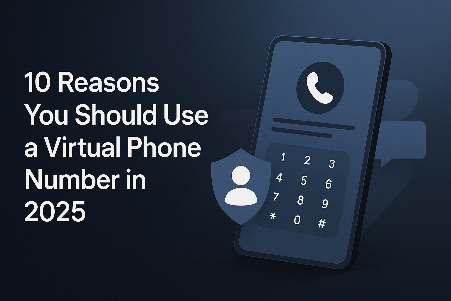 Illustration: virtual phone numbers cloud routing privacy