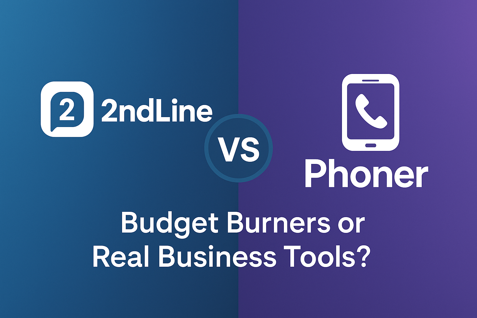 2ndLine vs Phoner comparison banner