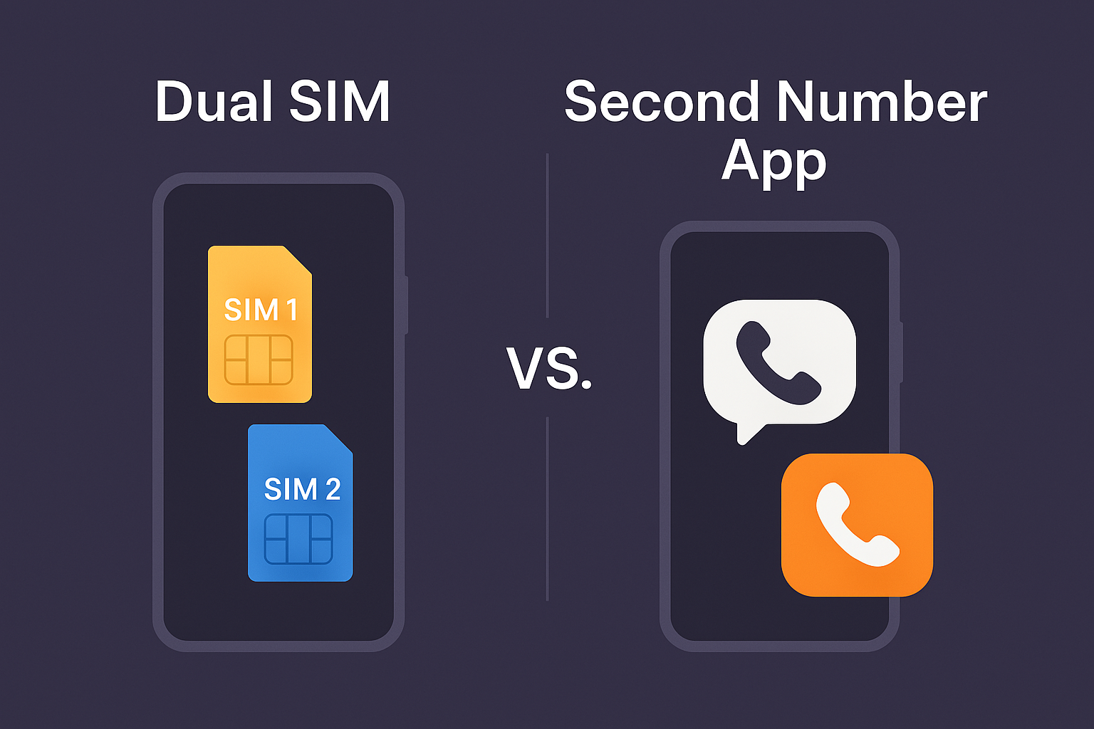 Dual SIM vs Second Number Apps