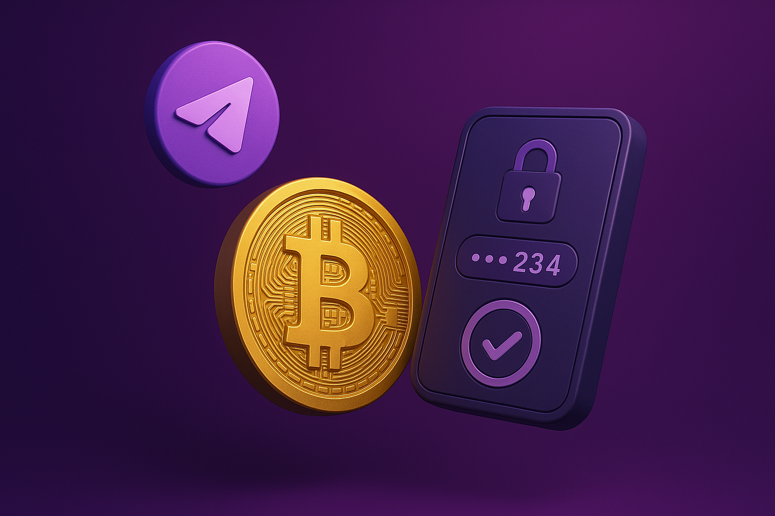Illustration: Private OTP code flowing securely into Telegram